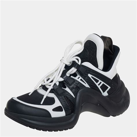 louis vuitton archlight sneakers black and white